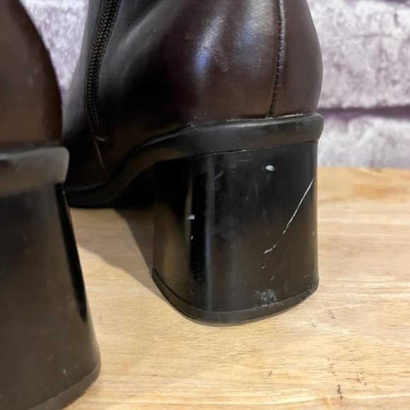 LS Studio Brown Leather Upper Boats Size 7 1/2 - Picture 6 of 8